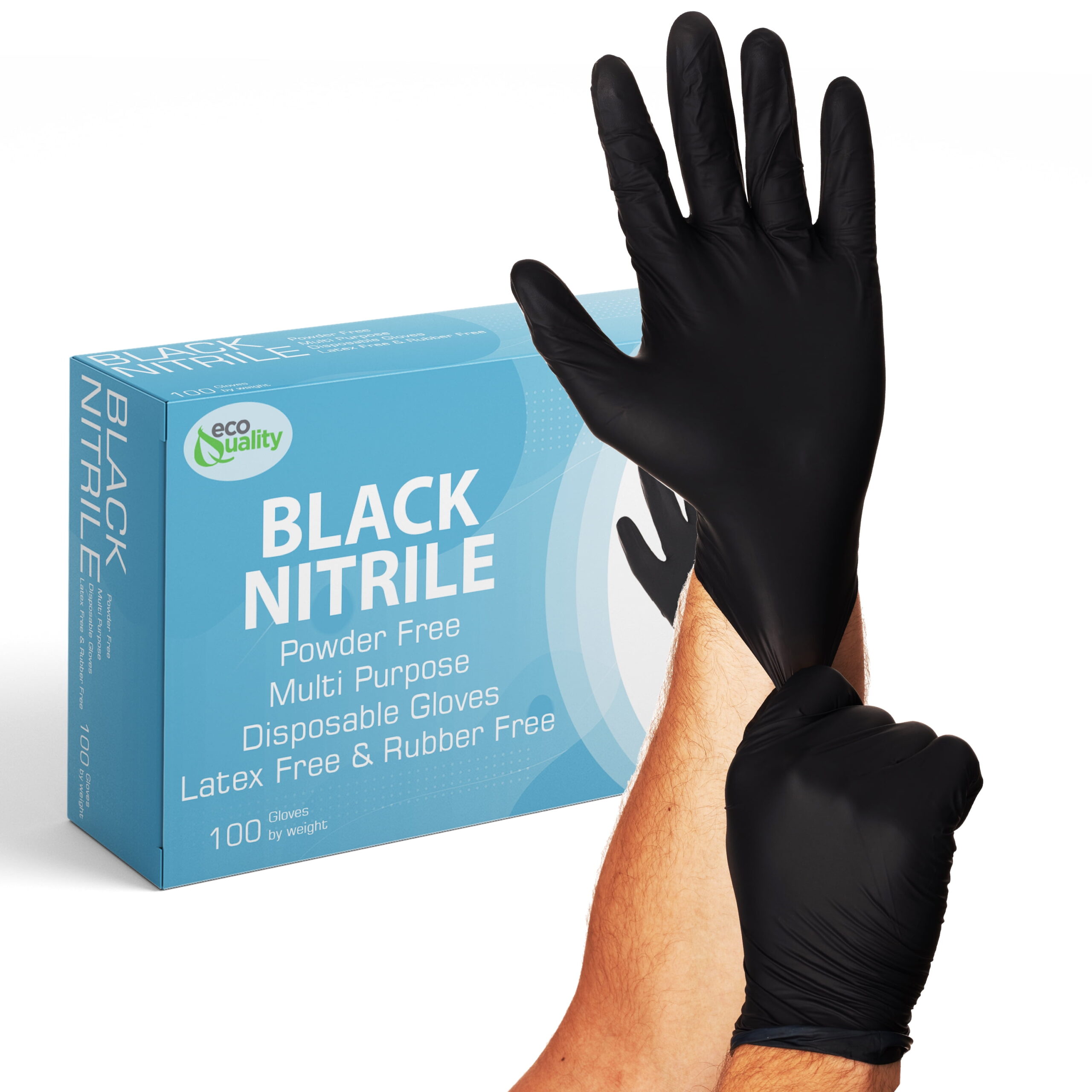 black nitrile gloves ( pack of 100) black nitrile gloves ( pack of 100)