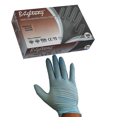 brightway latex examination gloves powder free (100 gloves) brightway latex examination gloves powder free (100 gloves)