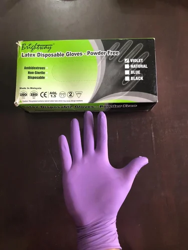 brightway latex examination gloves powder free (100 gloves) brightway latex examination gloves powder free (100 gloves)