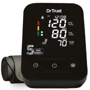 dr trust smart automatic digital blood pressure monitor bp machine 101 (black)