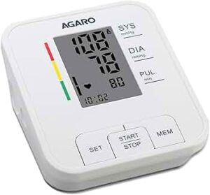agaro automatic digital blood pressure monitor, bp 601, 240 memory
