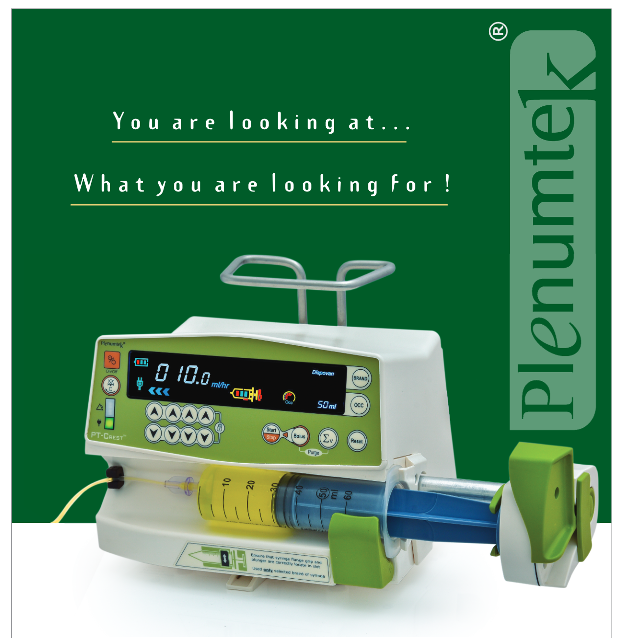 plenumtech crest syringe pump (3 year warranty) plenumtech crest syringe pump (3 year warranty)
